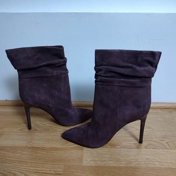 Marc Fisher LTD NEW Rayya Espresso Suede Stiletto Booties 10 - Picture 3 of 7